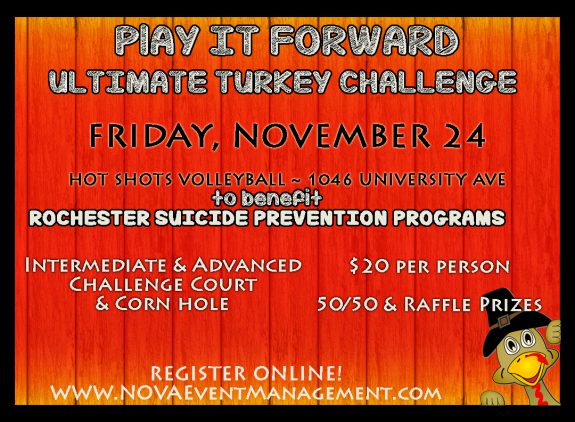 Play it forward Ultimate Challenge Court and CornHOLE! 11-24-17 (Fri)